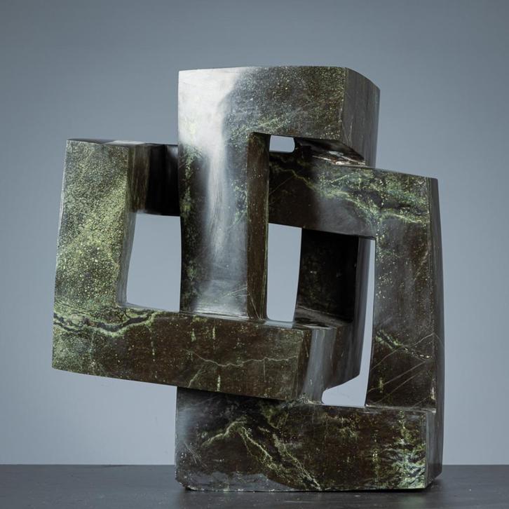 C. Makere - Eindeloze kubus - naar M.C. Escher, Antiek en Kunst, Kunst | Beelden en Houtsnijwerken, Verzenden