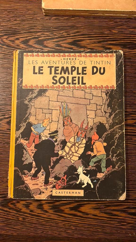 Kuifje album Le temple du Soleil EO 1949 eerste druk, Boeken, Stripverhalen, Gelezen, Eén stripboek, Ophalen of Verzenden