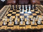 Groot schaakspel met prachtige houten STAUNTON schaakstukken, Enlèvement ou Envoi