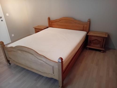 Rustieke eiken slaapkamer, Huis en Inrichting, Slaapkamer | Complete slaapkamers, Gebruikt, Tweepersoons, Ophalen
