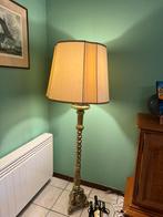 Staande lamp, met heel zware bronzen/koperen voet, Maison & Meubles, Lampes | Lampadaires, Enlèvement, Utilisé, Métal