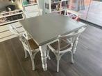 keukentafel met stoelen, Huis en Inrichting, Ophalen, Gebruikt, Vierkant, Vier personen