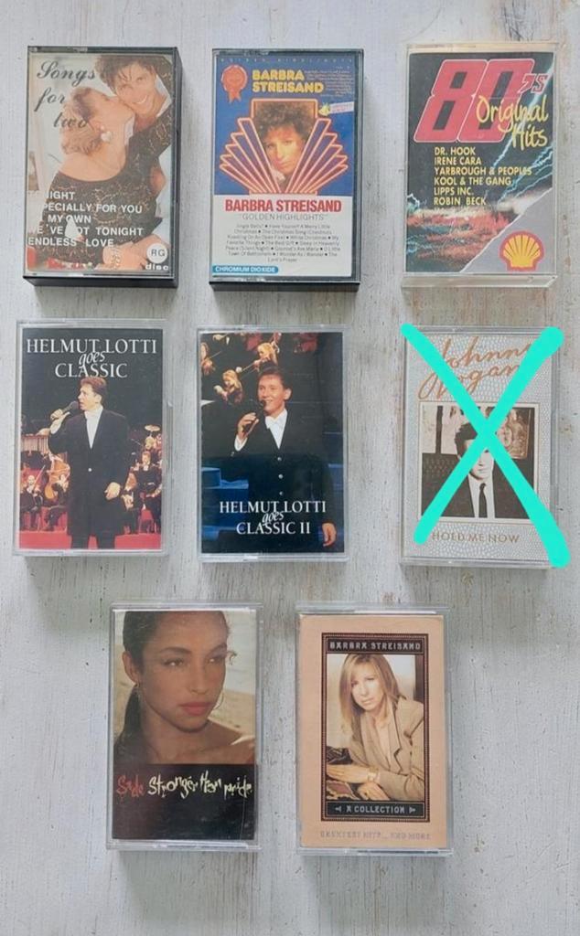 Cassettebandjes 7 stuks pakket, Cd's en Dvd's, Cassettebandjes, Gebruikt, Ophalen of Verzenden