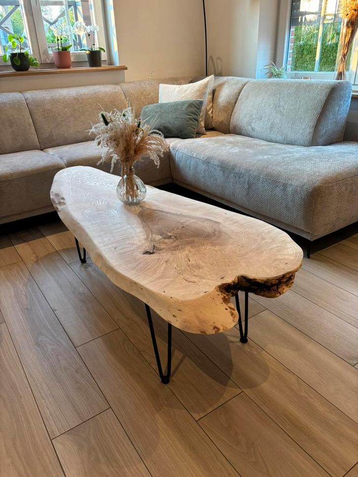 Essen boomstam Salontafel, Huis en Inrichting, Zetels | Zetels en Chaises Longues, Nieuw, Ophalen
