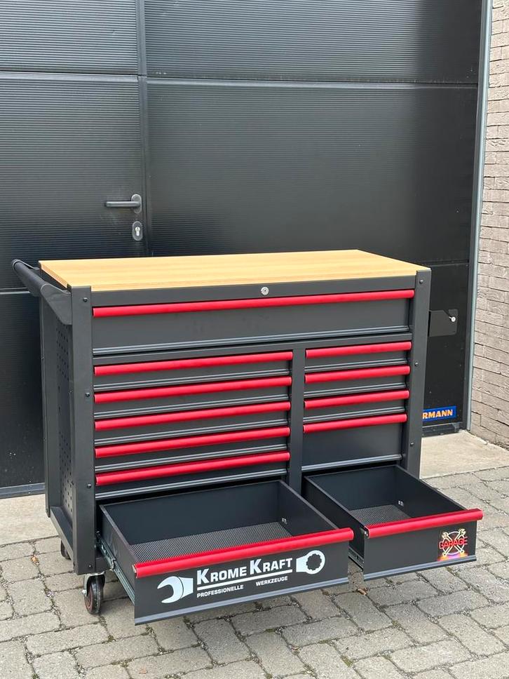 Jumbo Gereedschapwagen - 12 Laden Leeg, Doe-het-zelf en Bouw, Gereedschapskisten, Nieuw, Gevuld, Ophalen