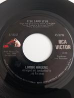 LORNE GREEN.  VG FIVE CARRD STUD. OLDIES POPCORN 45T USA, CD & DVD, Enlèvement ou Envoi, Utilisé