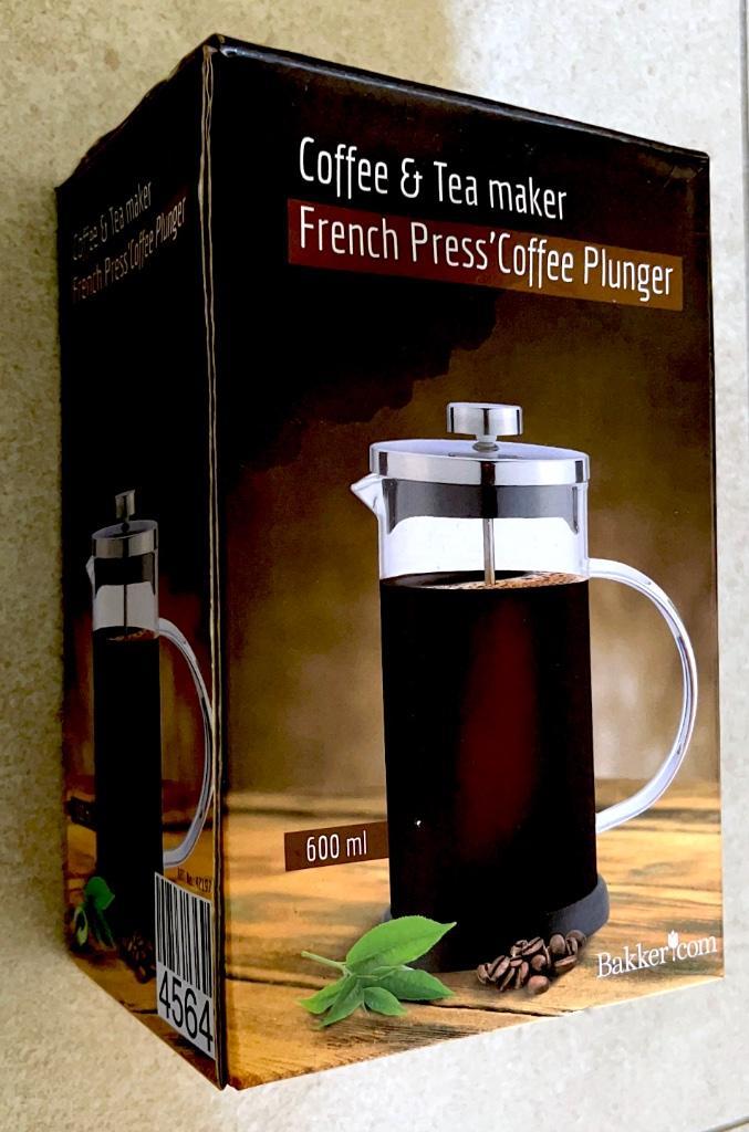 KOFFIE & THEEMAKER FRENCH PRESS (600 ml) // NIEUW, Elektronische apparatuur, Koffiezetapparaten, Nieuw, Gemalen koffie, Koffiemachine