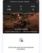 Avaro Soler 2 concert tickets, Twee personen, April