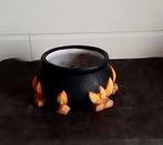 Halloweendecoratie :  bloempot - ketel op vuurtje, Ophalen of Verzenden, Zo goed als nieuw, Versiering