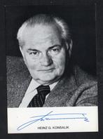 HANDTEKENING VAN HEINZ G. KONSALIK Heinz Günther, Verzenden, Overige soorten, Boek of Tijdschrift