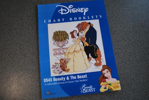Borduurpatroon Disney kruissteek Belle en het Beest, Hobby en Vrije tijd, Borduren en Borduurmachines, Zo goed als nieuw, Patroon