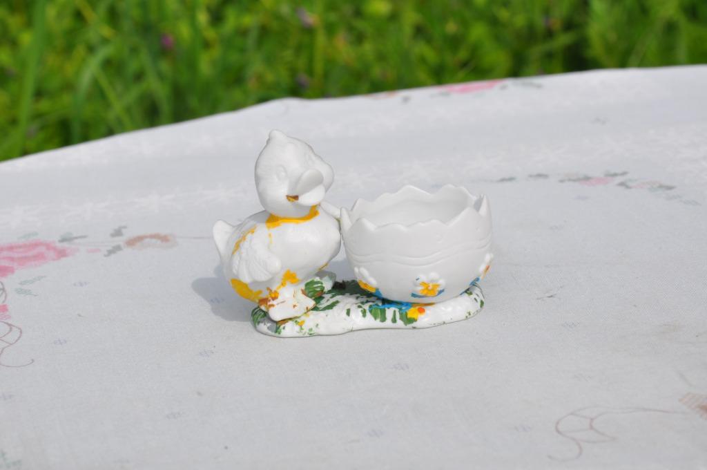 coquetier poussin en porcelaine, Collections, Enlèvement ou Envoi, Utilisé