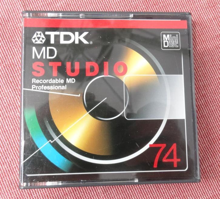 MiniDisc TDK Studio 74 min - Nieuw en ongebruikt - PRO, Audio, Tv en Foto, Walkmans, Discmans en Minidiscspelers, Minidisc-recorder