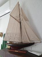 Zeil schip ca 60 x 100 in hout, Hobby & Loisirs créatifs, Modélisme | Bateaux & Navires, Comme neuf, Enlèvement ou Envoi
