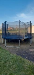 Diamètre du trampoline : 3m60. Avec escaliers et protection, Enlèvement, Comme neuf
