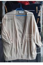 Vest van kasjmier - merk „Cashmere Cotton and Silk”, Gedragen, Beige, Maat 38/40 (M), Cachemire Coton Soie