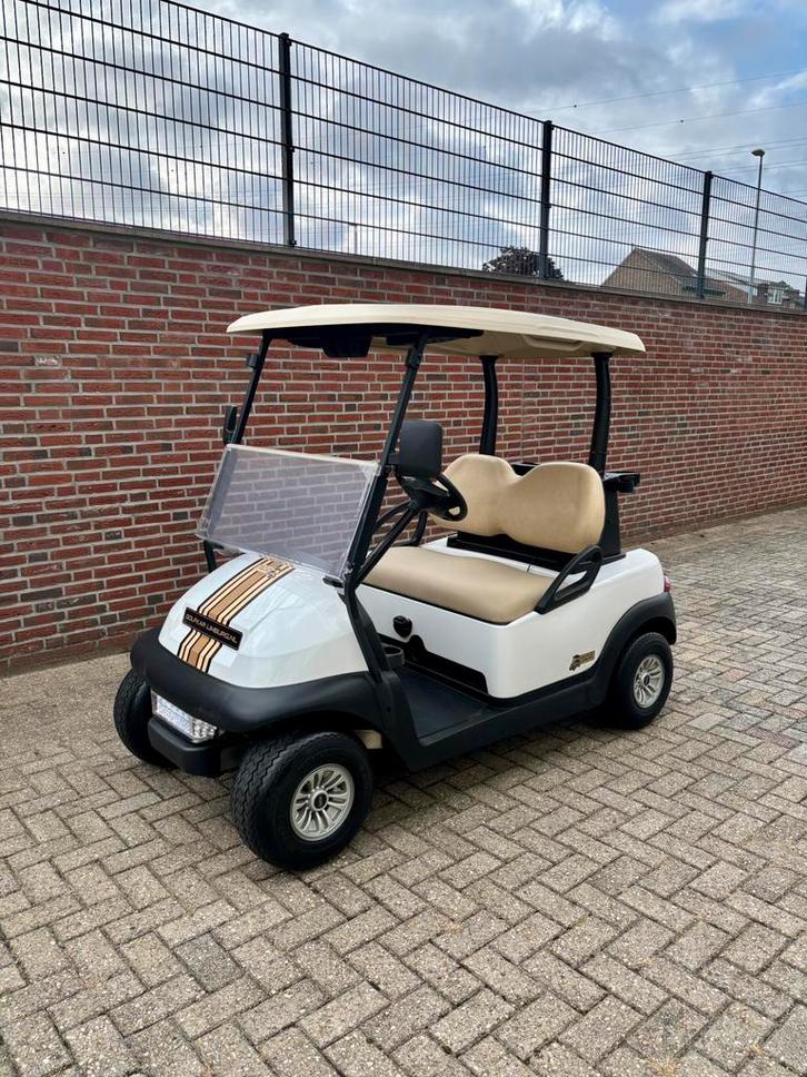 Prachtige witte Elektrische Clubcar Golfkar met verlichting!, Sport en Fitness, Golf, Zo goed als nieuw, Golfkar, Overige merken