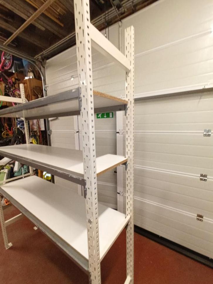 1 Ijzeren Rek zeer stevige  60 cm diep, Huis en Inrichting, Kasten | Stellingkasten, Gebruikt, Ophalen