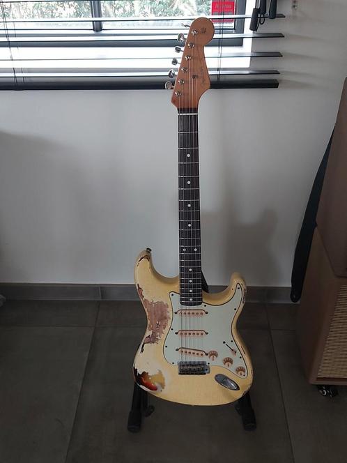 fender stratocaster, Muziek en Instrumenten, Snaarinstrumenten | Gitaren | Elektrisch, Gebruikt, Fender, Ophalen of Verzenden
