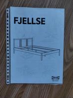 2 persoons bed 140x200, Ophalen, Beige, 140 cm, 200 cm