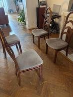 Chaises vintage inspiration art déco, Huis en Inrichting, Stoelen, Ophalen, Zo goed als nieuw, Vier, Grijs