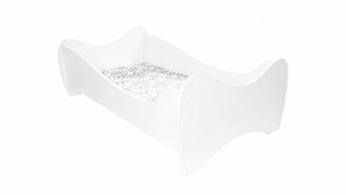 1 of 2 peuterbed(den), Kinderen en Baby's, Kinderkamer | Bedden, Gebruikt, 140 tot 160 cm, 70 tot 85 cm, Lattenbodem, Matras, Ophalen
