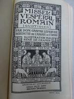 missaal Missel vespéral romain (quotidien ) 1942, Gebruikt, Ophalen of Verzenden, Christendom | Katholiek, Boek