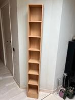 Dun hoog houten kastje (voor CD's, DVD's, games, boeken), 75 tot 150 discs, Cd's of Dvd's, Zo goed als nieuw, Hout