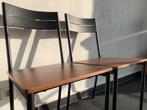2 chaises IKEA SANDSBERG – Très bon état – Structure acier, Ophalen, Bruin, Hout