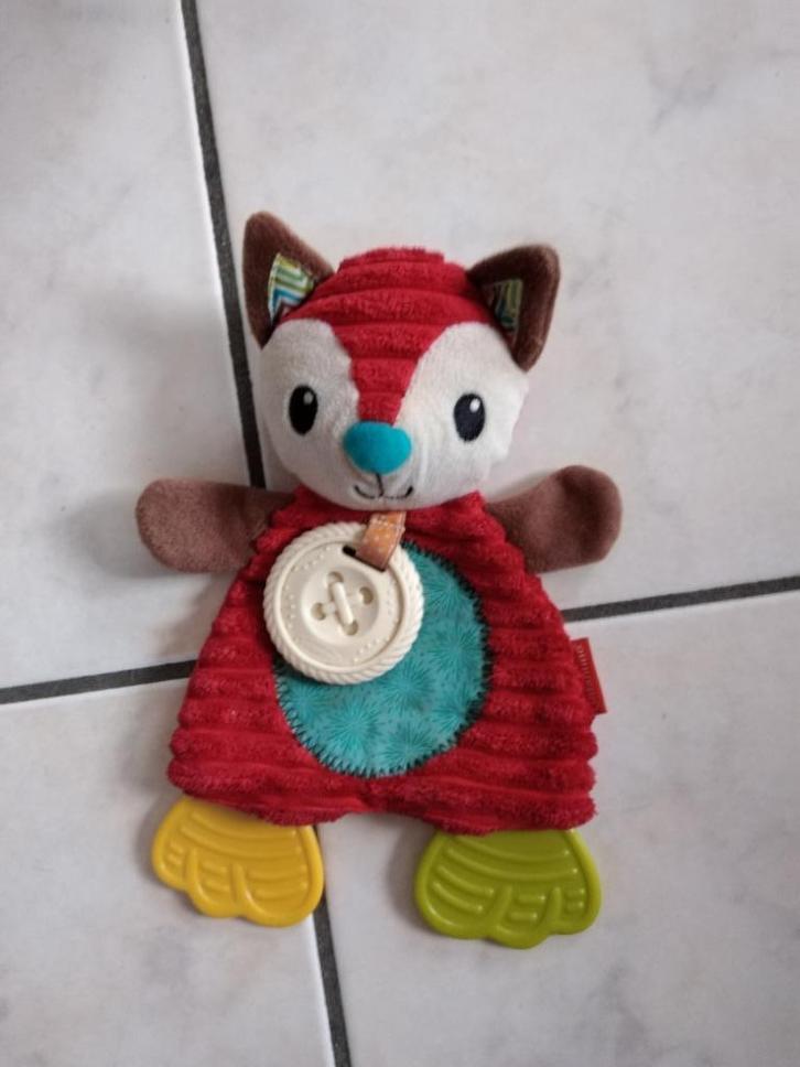 knuffeldoekje infantino vos (doos 59), Kinderen en Baby's, Speelgoed | Knuffels en Pluche, Nieuw, Ophalen of Verzenden