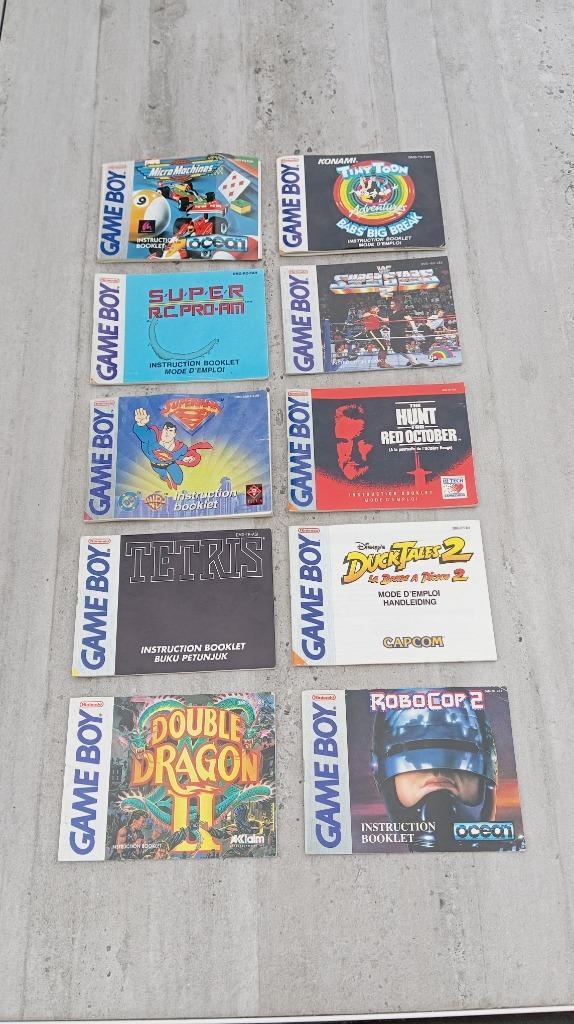 10 Nintendo Game Boy handleidingen, Games en Spelcomputers, Games | Nintendo Game Boy, Gebruikt, Platform, Ophalen of Verzenden