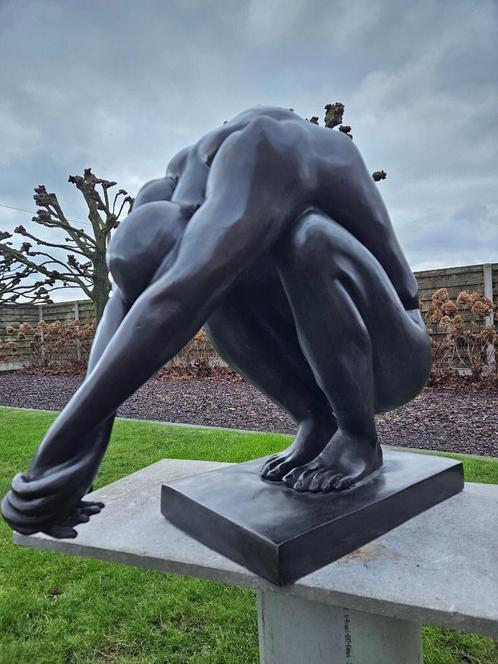 BRONZEN PRACHTIGE DUIKER LAGE PRIJS OOK DE GROTE IN STOCK!!!, Tuin en Terras, Tuinbeelden, Nieuw, Abstract beeld, Overige materialen