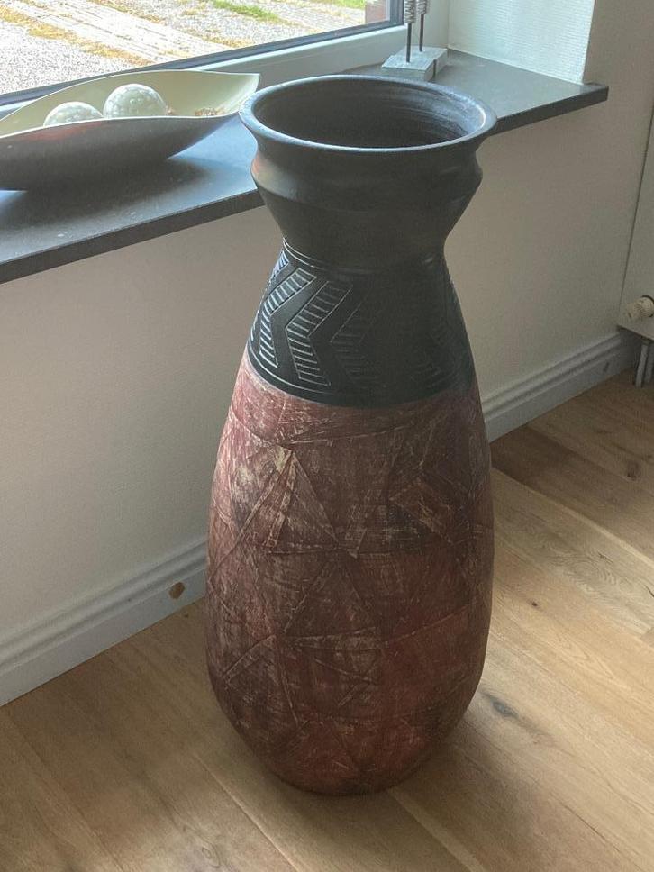 hoge vloervaas keramiek, Huis en Inrichting, Woonaccessoires | Vazen, Gebruikt, 75 cm of meer, Aardewerk of Porselein, Ophalen