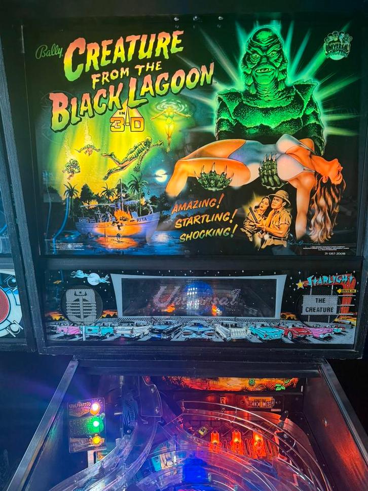 Flipper Creature from black lagoon, Collections, Machines | Flipper (jeu), Utilisé, Électronique, Bally, Enlèvement