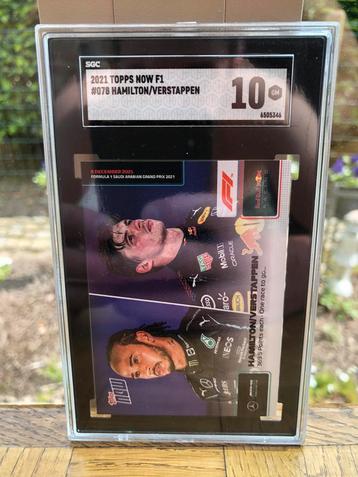 2021 Topps now F1 #078 Hamilton Verstappen SGC 10 MINT