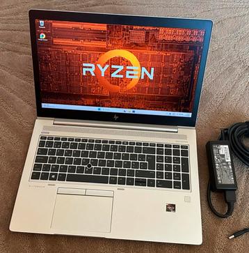 Mooie 15.6”Hp EliteBook/Ryzen 7 pro/16gb ddr4/512gb ssd/ beschikbaar voor biedingen