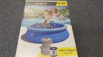 AANBIEDING Avenli opblaasbaar zwembad 244 x 63cm. beschikbaar voor biedingen