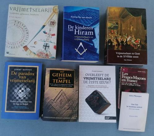 LOT BOEKEN VRIJMETSELARIJ, Boeken, Esoterie en Spiritualiteit, Zo goed als nieuw, Achtergrond en Informatie, Overige onderwerpen