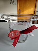 Grote zware glazen vaas, Huis en Inrichting, Gebruikt, Overige kleuren, Ophalen of Verzenden, Glas