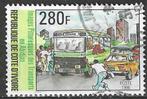 Ivoorkust 1996 - Yvert 961 - Openbaar vervoer (ST), Timbres & Monnaies, Timbres | Afrique, Affranchi, Envoi