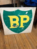 Dubbelzijdige BP-plaat, Verzamelen, Merken en Reclamevoorwerpen, Ophalen of Verzenden, Gebruikt, Reclamebord