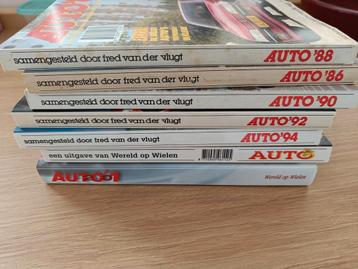 7 Auto jaarboeken, wereld op wielen, 86,88,90,92,94,97 en 01 beschikbaar voor biedingen