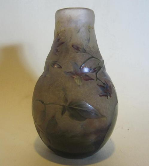 Vase camée en verre Daum Nancy de fleurs exotiques, Antiquités & Art, Antiquités | Verre & Cristal, Envoi