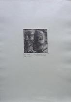 JOS VERDEGEM / FLAMANDES / ZW-W ETS / 42x30cm / SIG / 1944, Antiek en Kunst, Ophalen of Verzenden