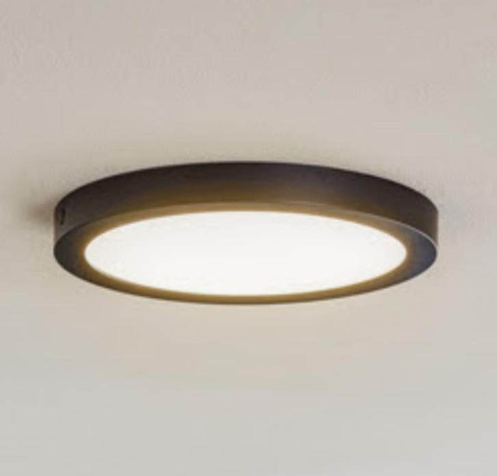 2x Led paneel rond, zwart dia. 30cm, Huis en Inrichting, Lampen | Spots, Zo goed als nieuw, Led, Ophalen
