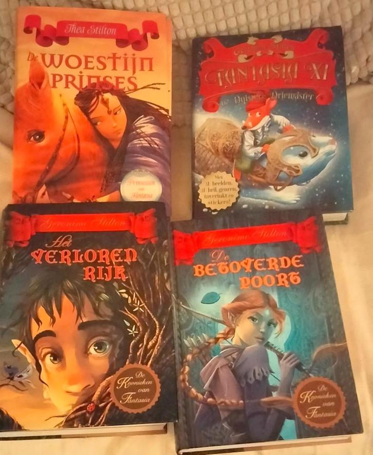 Pakket van 4 Stilton boeken +gratis 4 oude strips, Boeken, Kinderboeken | Jeugd | onder 10 jaar, Zo goed als nieuw, Ophalen of Verzenden