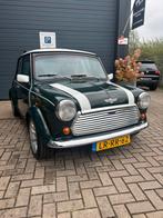 Classic mini cooper 1275 spi bouwjaar 1995, Voorwielaandrijving, Zwart, 4 cilinders, Leder en Stof