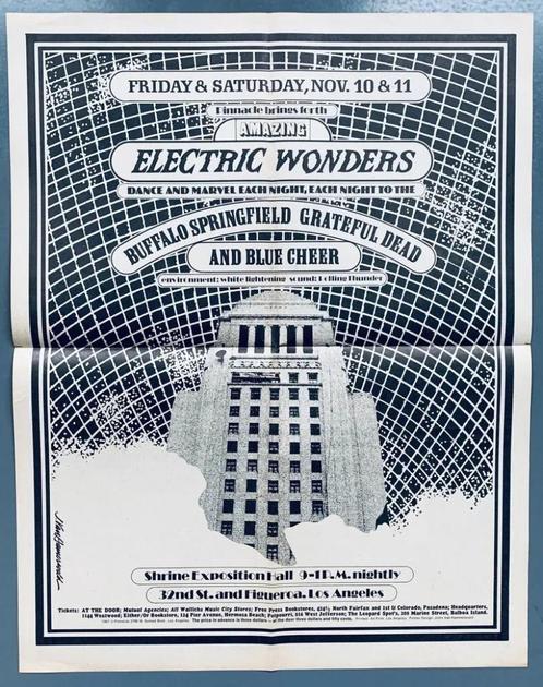 GRATEFUL DEAD BUFFALO SPRINGFIELD 1967 Concert Advertentie, Verzamelen, Muziek, Artiesten en Beroemdheden, Gebruikt, Poster, Artwork of Schilderij
