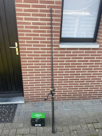Fox warrior S hengel shimano aerlex 10000 xtb spod molen, Enlèvement, Comme neuf, Ensemble complet