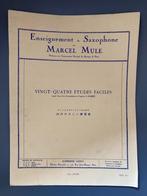 Partition saxophone - 24 études faciles - Marcel Mule, Saxophone, Enlèvement, Utilisé, Autres genres